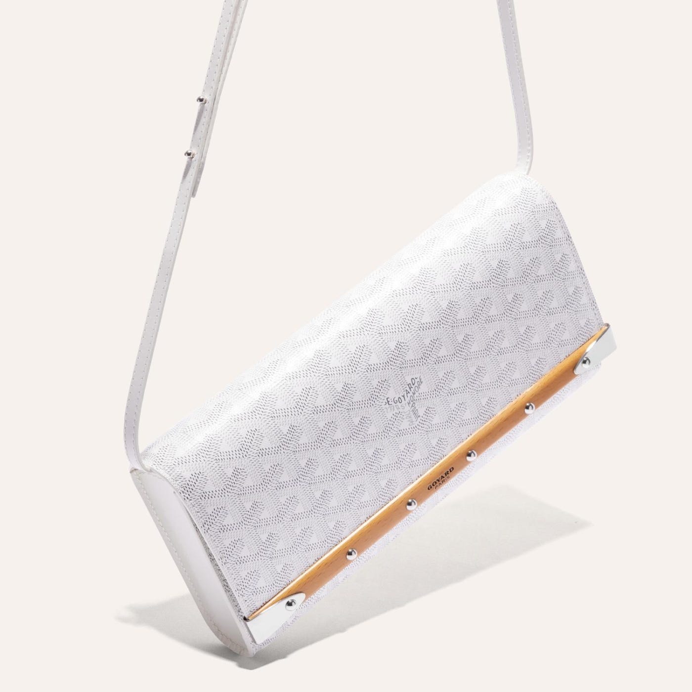 Goyard Monte-Carlo PM Clutch White - Image 5